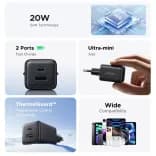 Миниатюра Зарядное устройство UGREEN 20W GaN
