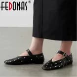Миниатюра Женские лоферы FEDONAS 202 кожа