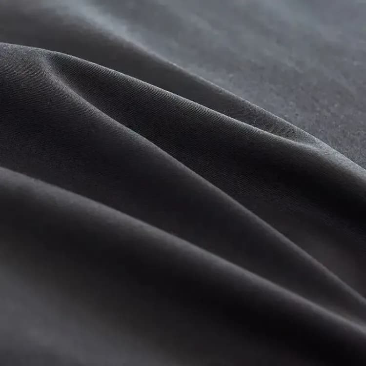 Черная хлопковая простыня саржа UU404