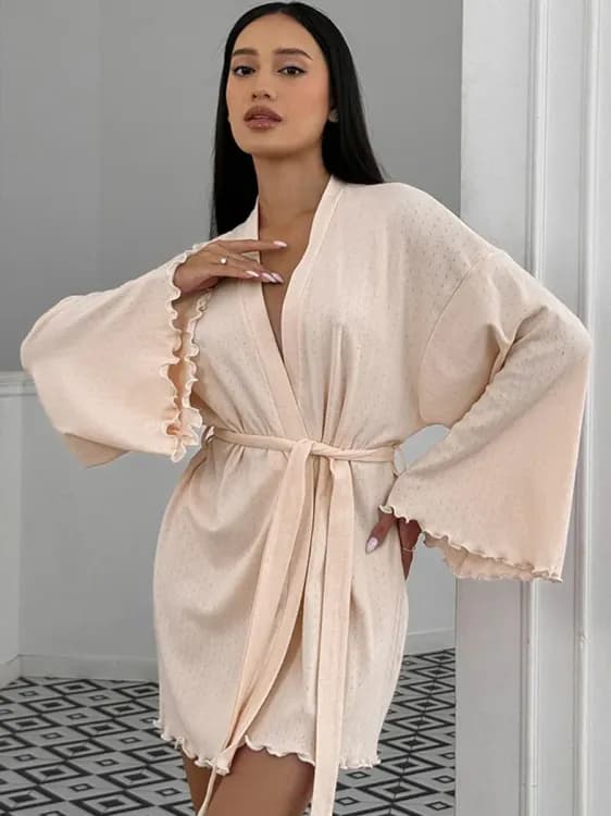 Женский вязаный пижамный комплект Mozuleva