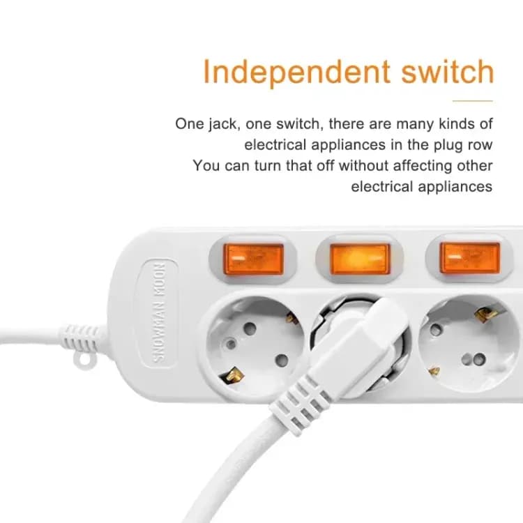 Сетевой удлинитель с выключателями розеток