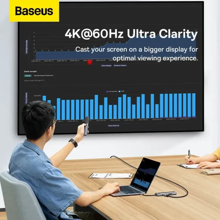 USB-C хаб Baseus 8 портов
