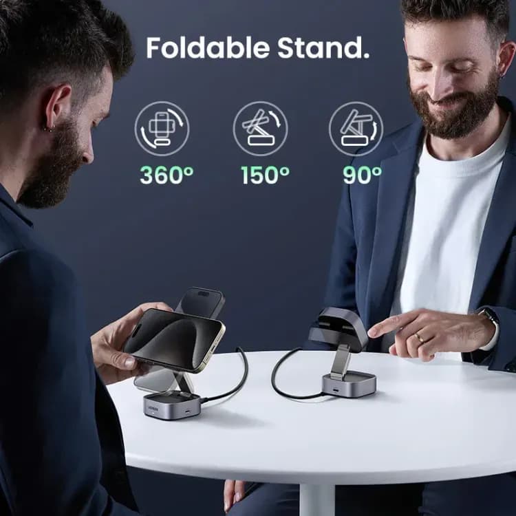 UGREEN Qi2 магнитная зарядка-подставка