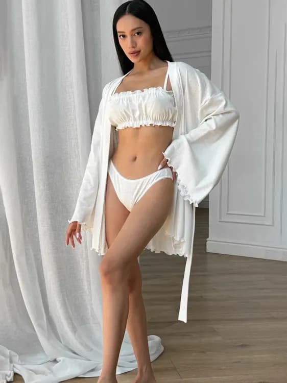 Женский вязаный пижамный комплект Mozuleva