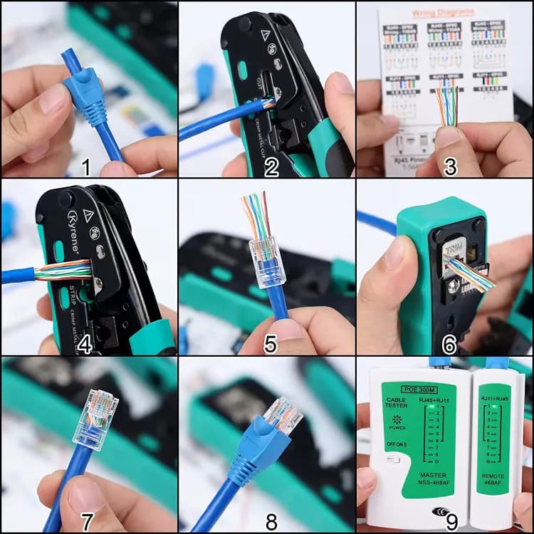 Обжимной инструмент ZoeRax RJ45