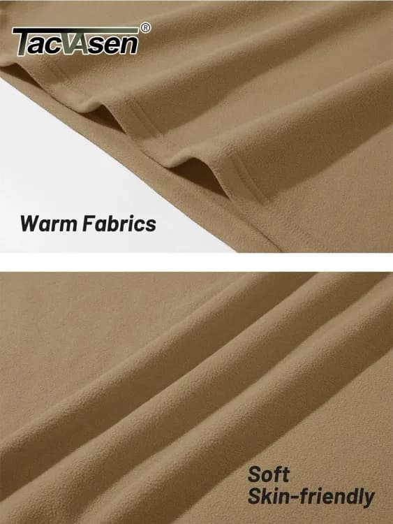 Мужской флисовый пуловер TACVASEN теплый