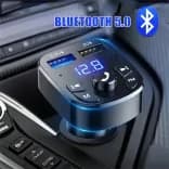 Миниатюра Автомобильный FM-трансмиттер Bluetooth зарядка
