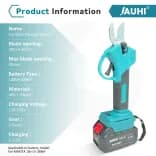 Миниатюра Аккумуляторный секатор JAUHI 30мм