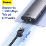 Миниатюра USB-C хаб Baseus 8 портов