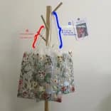 Миниатюра Сетчатая сумка тоут вышивка цветы