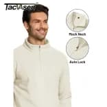 Миниатюра Мужской флисовый пуловер TACVASEN теплый