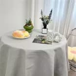 Миниатюра Однотонная скатерть хлопок лен скандинавская
