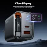 Миниатюра Сетевое зарядное Toocki GaN 67W