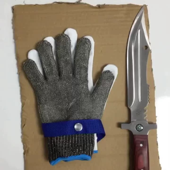 Защитная перчатка ChinFine стальная сетка