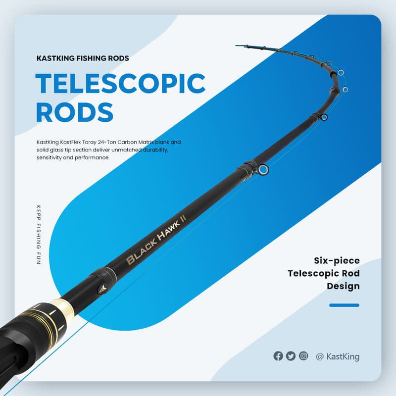 Телескопическая карбоновая удочка KastKing