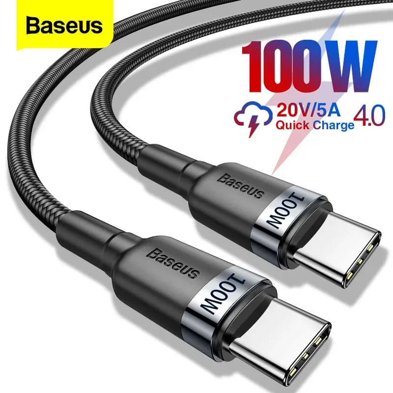 Кабель Baseus USB-C на USB-C 100 Вт 2м