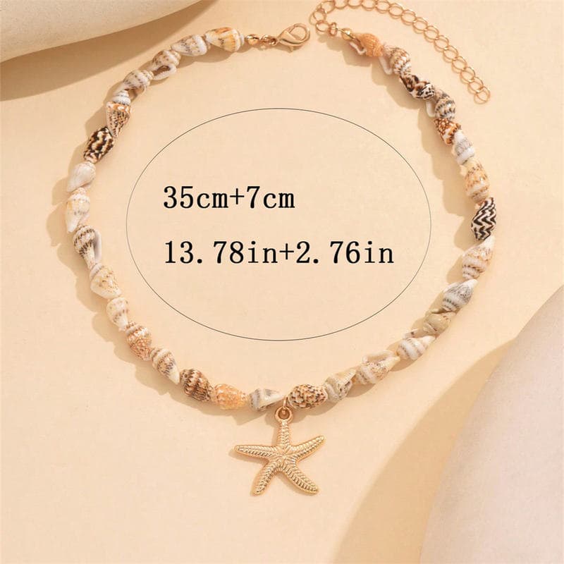 Ожерелье из натуральных ракушек LXY-W