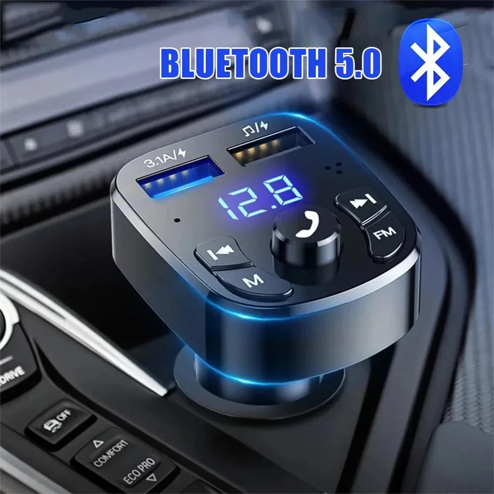 Автомобильный FM-трансмиттер Bluetooth зарядка