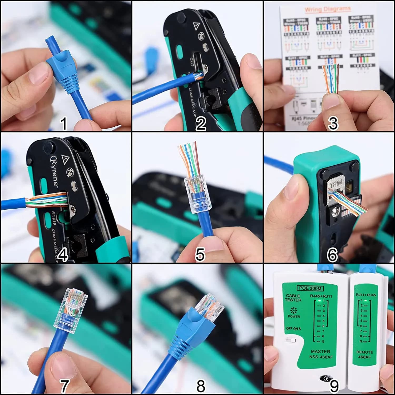 Обжимной инструмент ZoeRax RJ45