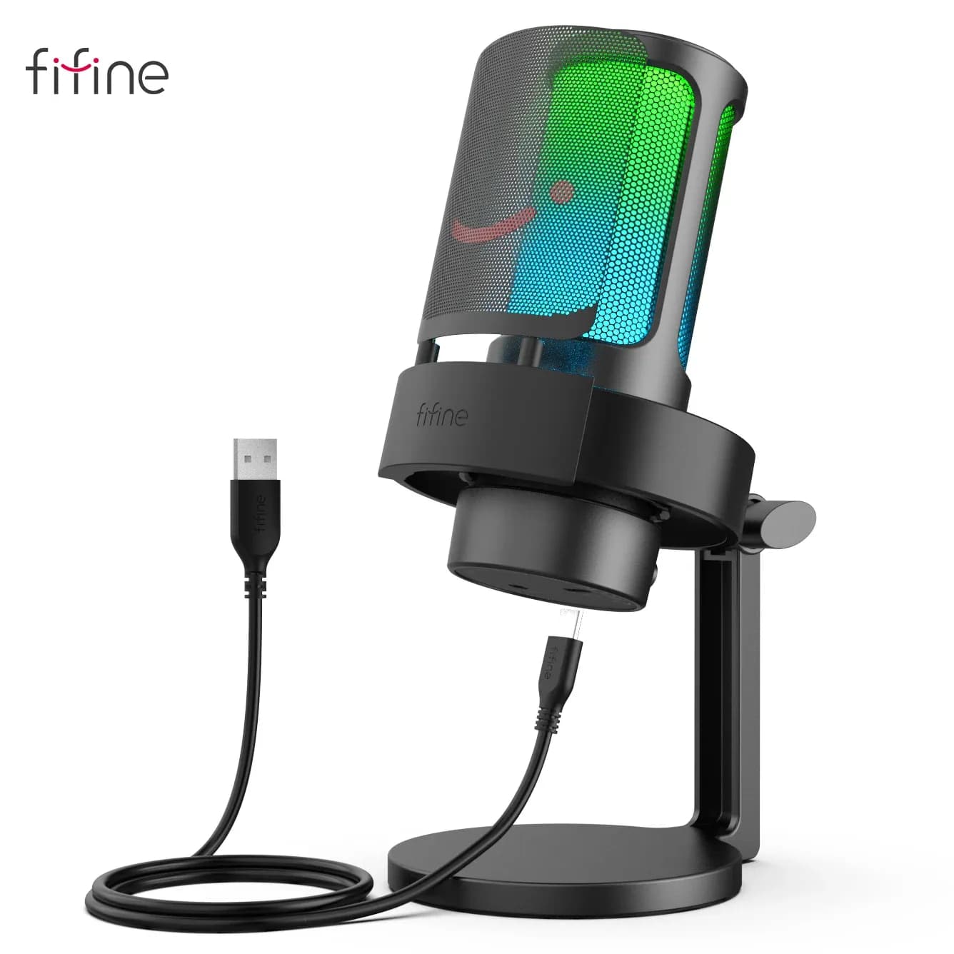 Студийный USB-микрофон FIFINE A8 RGB