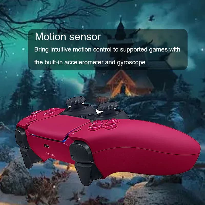 Красный геймпад Sony DualSense PS5